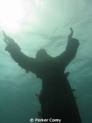 The infamous "Christ of the Abyss" in Key Largo, Florida. by Parker Corey 